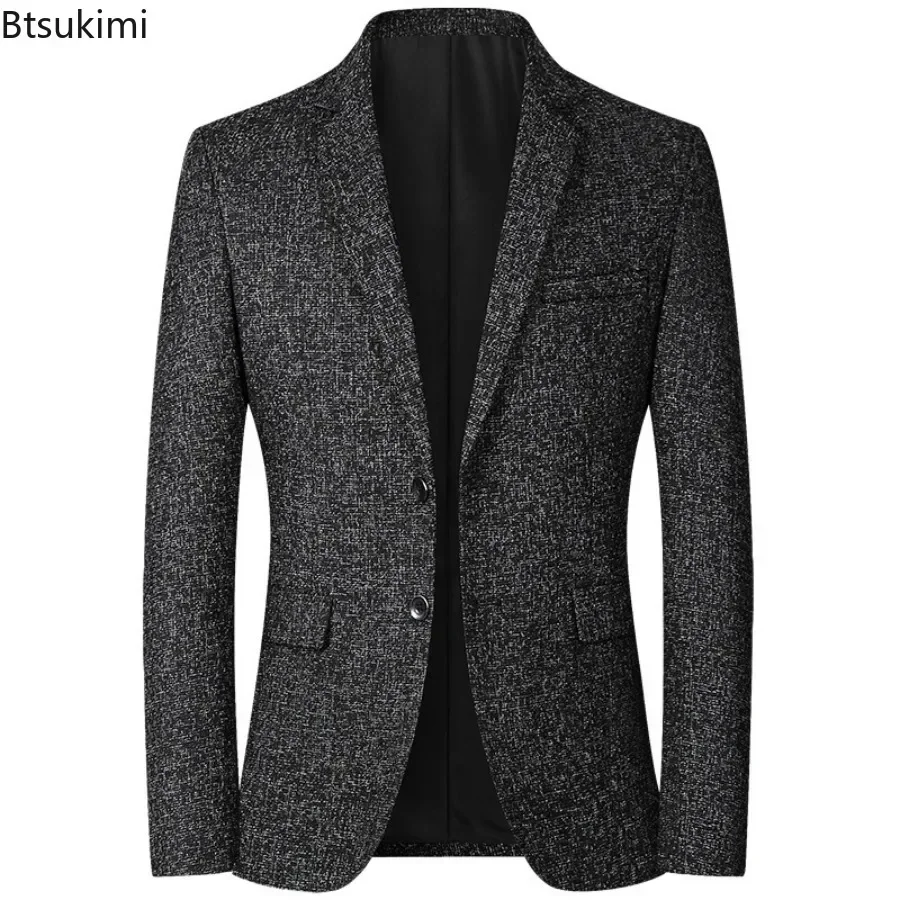 

New 2025 Men's Casual Blazer Jacket Suits Fashion Slim Coats Male Handsome Masculino Business Jackets Suits Men's Blazers Tops