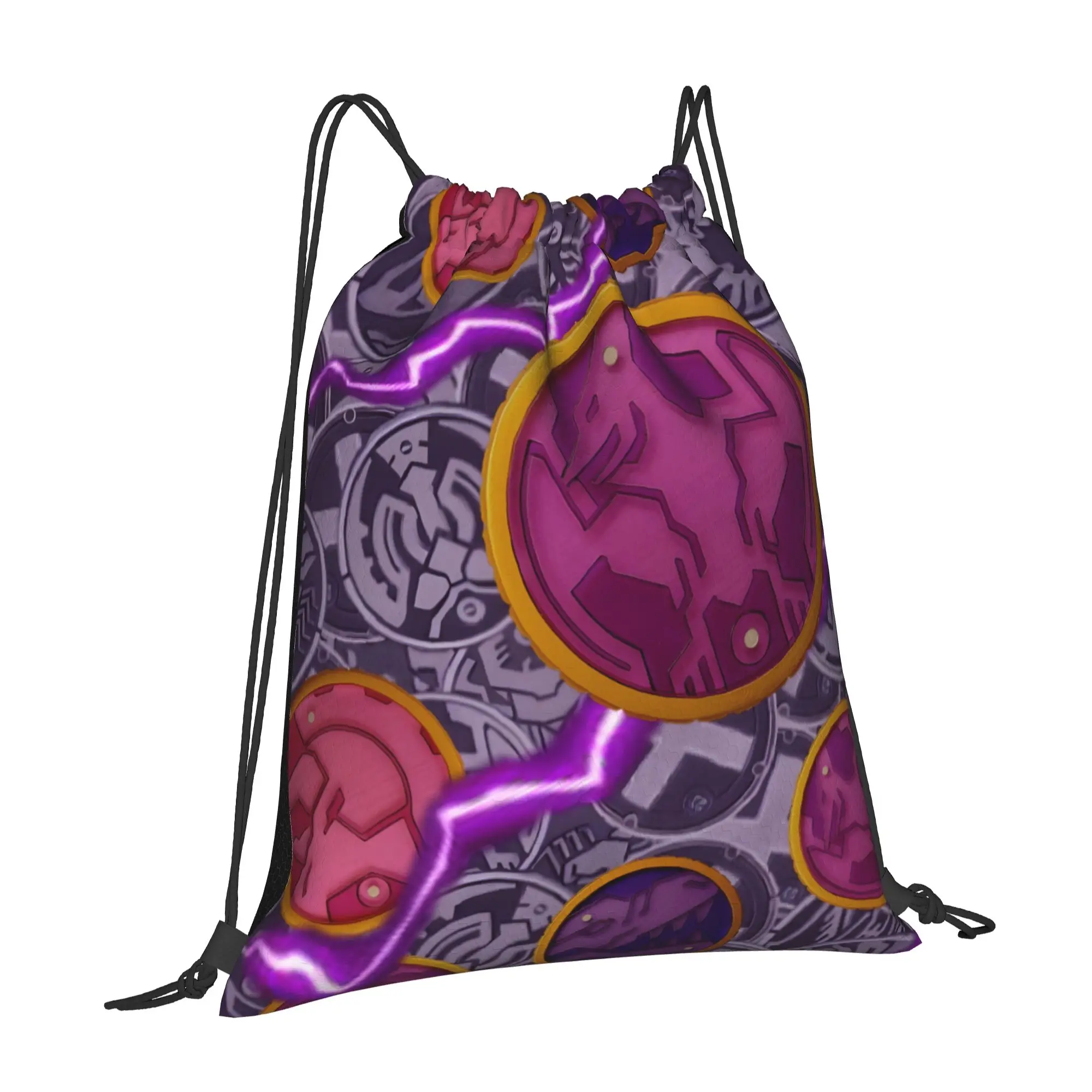 1 pc Pink OOO Medal Kamen Rider Anime Portable Shopping Drawstring Bags Storage Backpacks