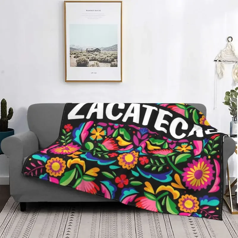 

Zacatecas Mexico Mexican Flower Blanket Cover Flannel 3D Printed Fiesta Lightweight Thin Throw Blanket for Bedding Couch Bed Rug