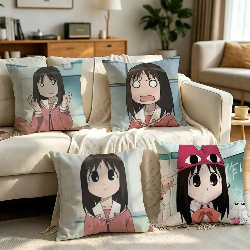 

Azumanga Daioh Osaka Pillow cover Soft Microfiber Pillowcase Home Sofa Decor Surprise Decorative printed.