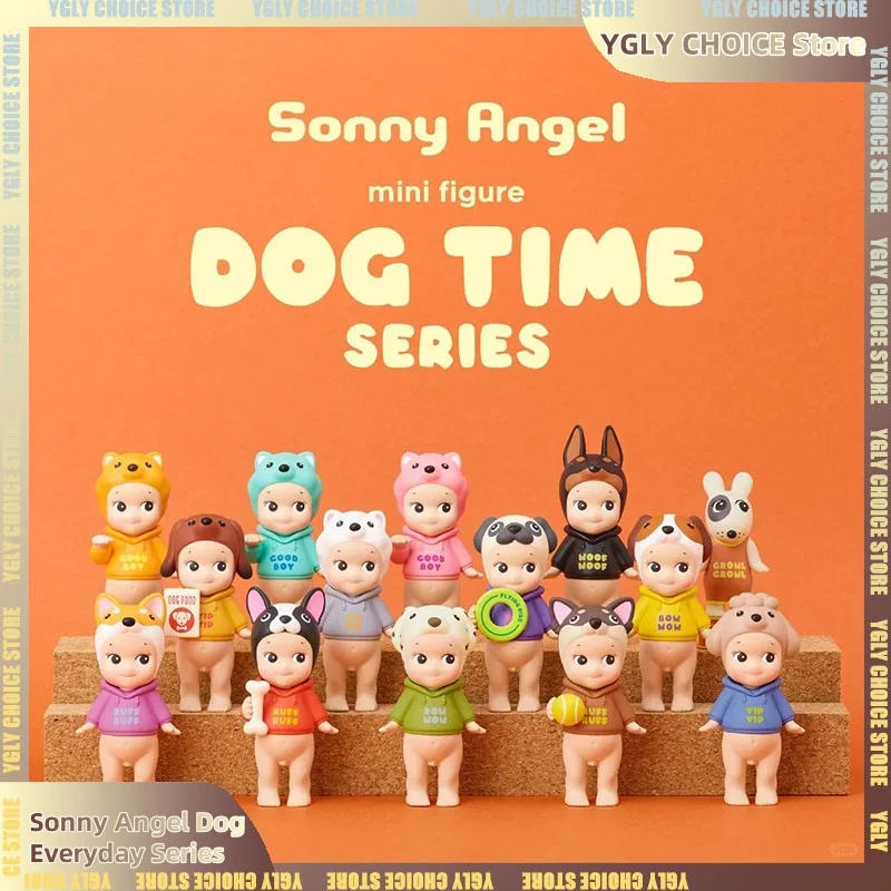 12pcs Sonny Angel Dog Everyday Series Blind Box Fashion Creative Room Decoration Collection Model Toys Christmas Gift