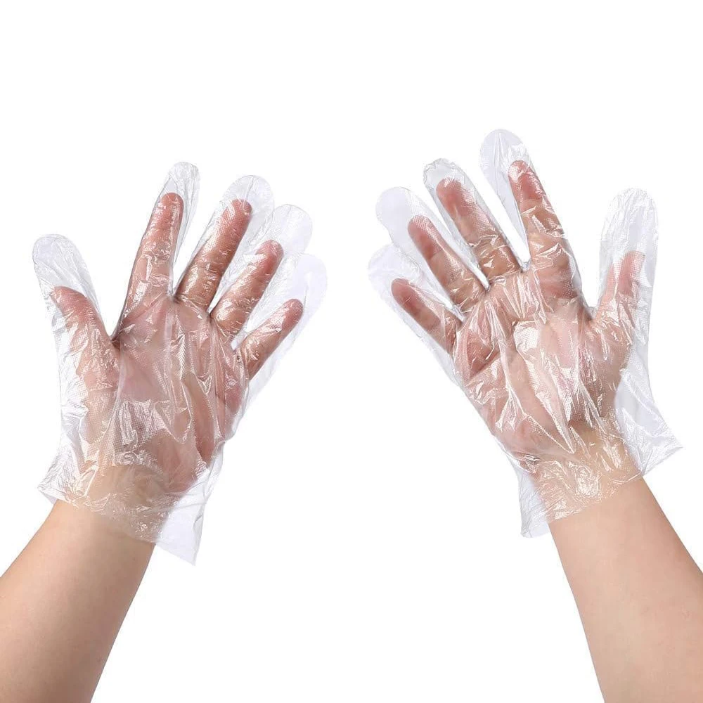 Disposable Food Gloves - 200pcs Piece Plastic Food Safe Disposable Gloves Food Handling