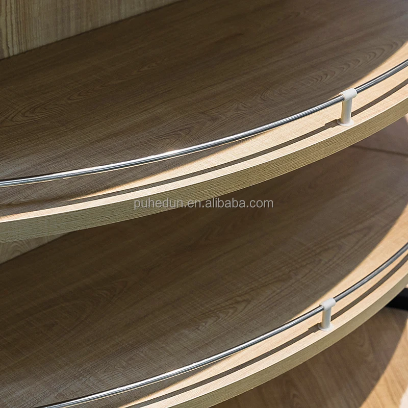 custom.Customized Double-Sided Column Display Rack Supermarket Multi-Functional Shelves Store Use Made of Metallic Material