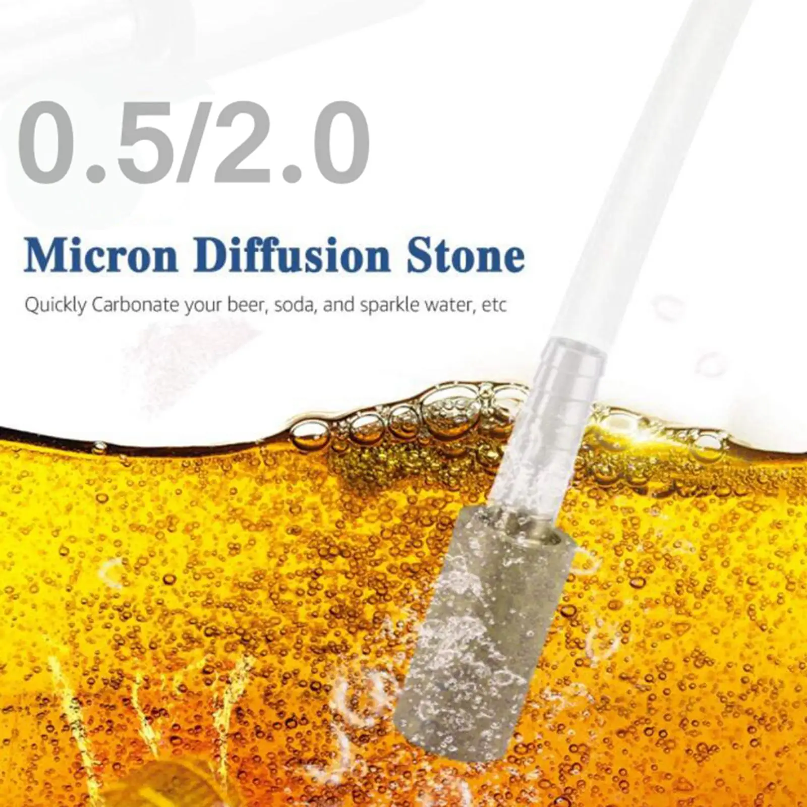 0.5 and 2 Micron Stainless Steel Beer Wine Fitting Carbonating Oxygenation Diffusion Aeration Air Stone Homebrew Accessory
