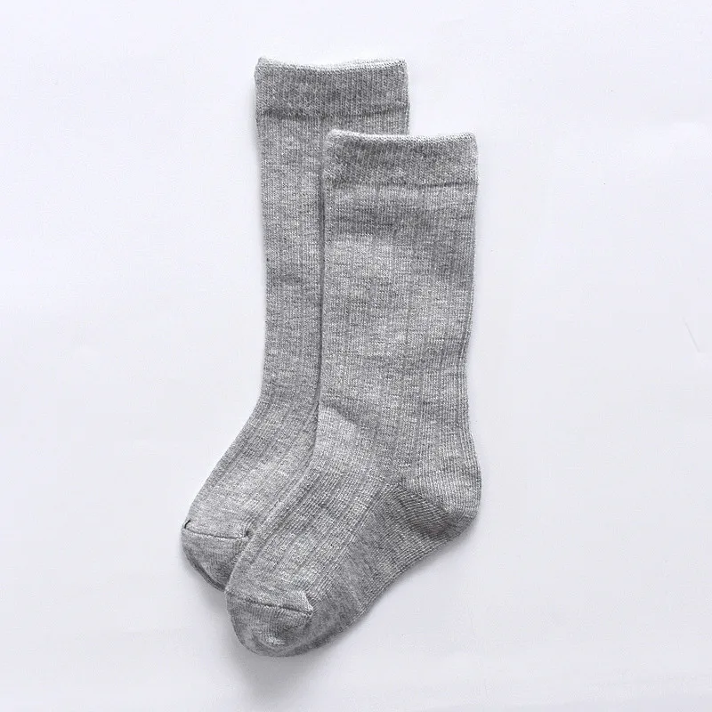 0-5T Boys Girls Socks Cotton Breathable Striped Soft Baby Knee High Long Children's Socks School Sport Uniform Sock