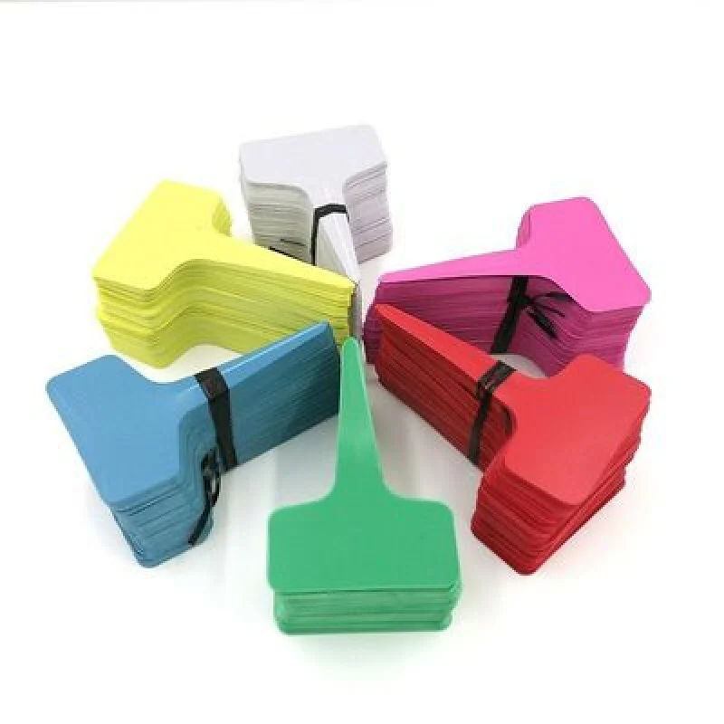 For Plants Flower Pot Tags Garden Supplies 6 x 10 cm 300pcs Reusable Plastic Plant Tags T Type Nursery Garden Decor