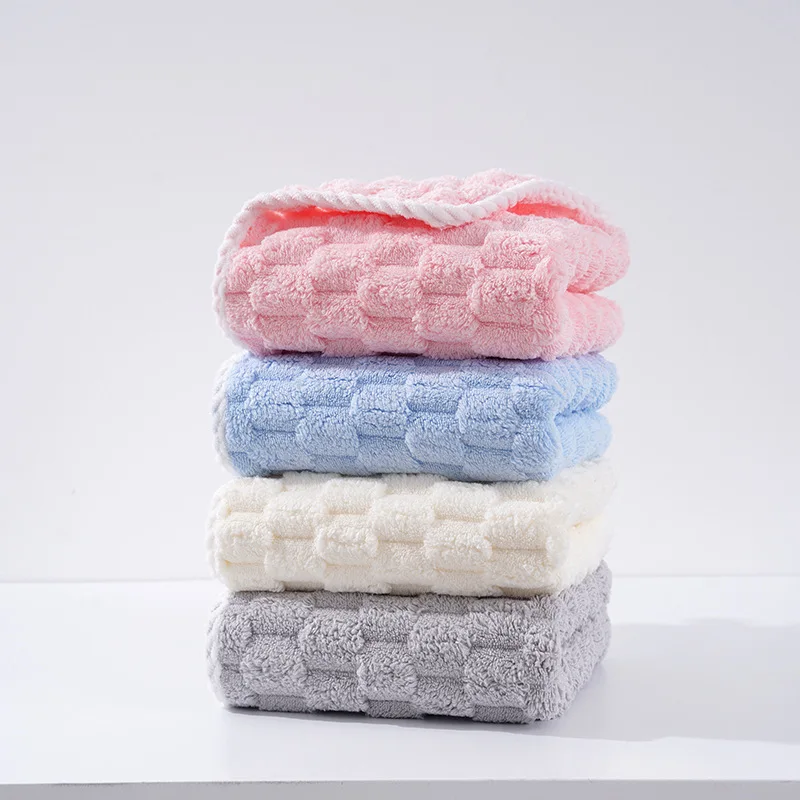 Extra thickened towel coral velvet baby absorbent cloud super soft face towel household bath towel