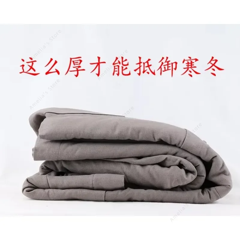 Winter Thicken Monk Clothes Meditation Shaolin Kung Fu Uniform Traditional Chinese Clothing for Men Zen Buddhist Sets