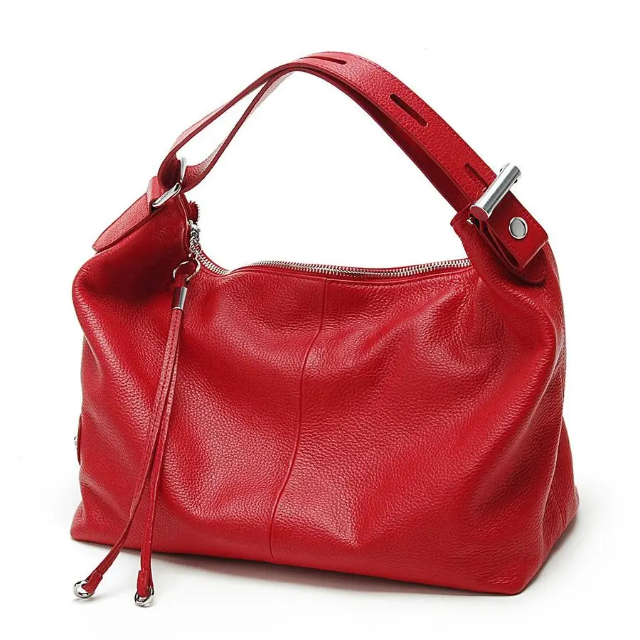 

Colors Fashion 100 Real Genuine Leather Women Shoulder Bag Handbag Lady Casual Tote