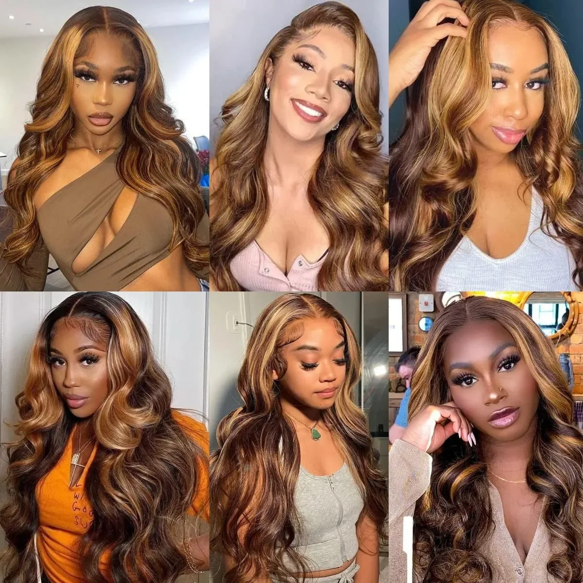 Honey Blonde Lace Front Wig Human Hair Wigs 13X4 13x6 Body Wave Lace Front Wigs P4/27 Color Body Wave Lace Front Wig For Women