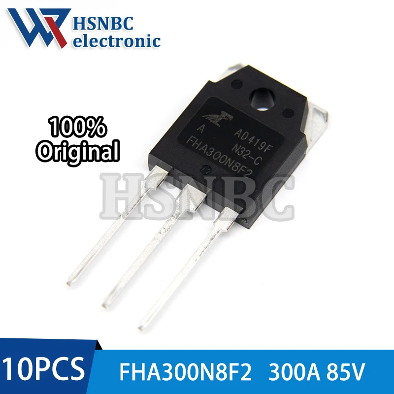 10PCS FHA300N8F2 300N8F2 FHA300N8F2A TO-3P 300A 85V N-Channel Power MOSFET Transistor 100% New Original