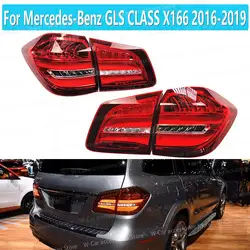 LED Rear Tail Light For Mercedes-Benz GLS CLASS X166 2016-2019 Brake Light Outer Side Inner Side Taillight LED Stop Lamp