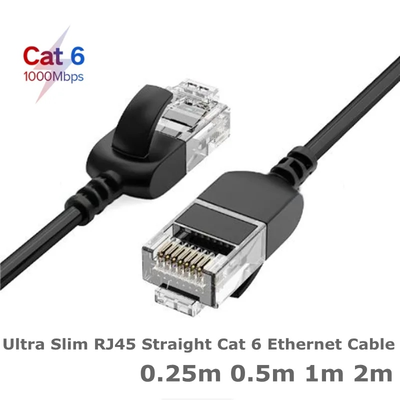 0.25m Cat6A Ethernet Patch Cable - Snagless RJ45, 550Mhz, 10G, UTP, Pure Bare Copper Wire, 30AWG