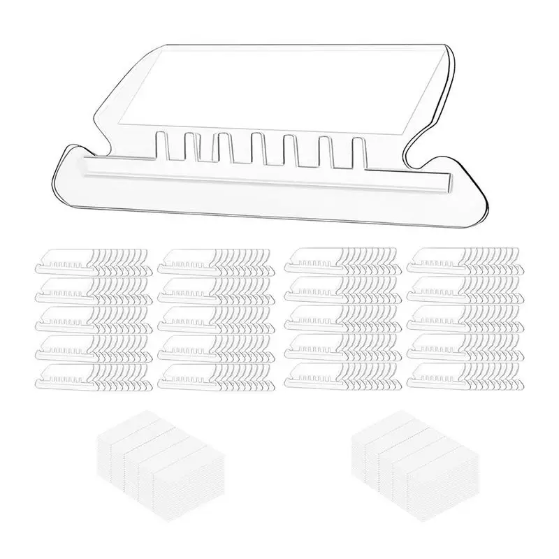 

100 шт., подвесные вкладыши для файлов, для подвешивания папок и вставок, Прозрачные Вкладыши для файлов, вкладыши для школьных принадлежностей