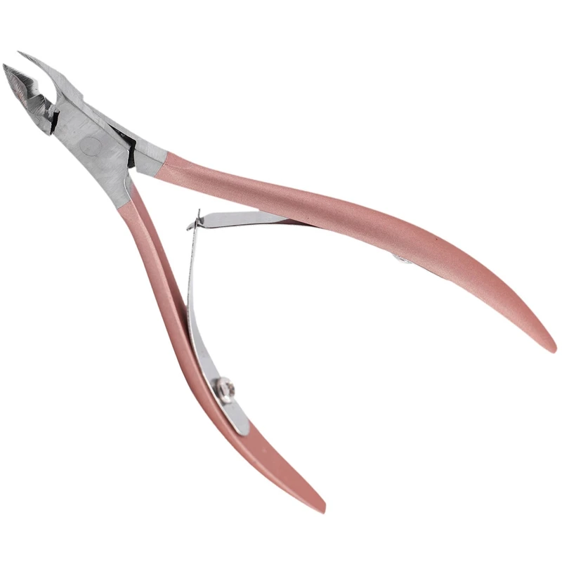 Spingipelle per unghie Pinzetta Taglierina Pinza Tagliatore Rimozione della pelle morta Manicure Arte Strumento per toelettatura Pinze per unghie di bellezza Rosa