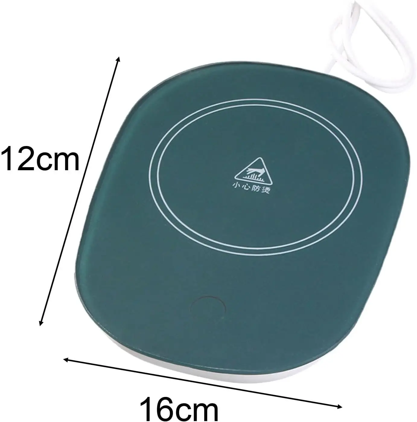 Подогреватель кофе для настольной чашки для горячего шоколада 45 ° C Пластина для подогрева напитков с постоянной температурой для, белая