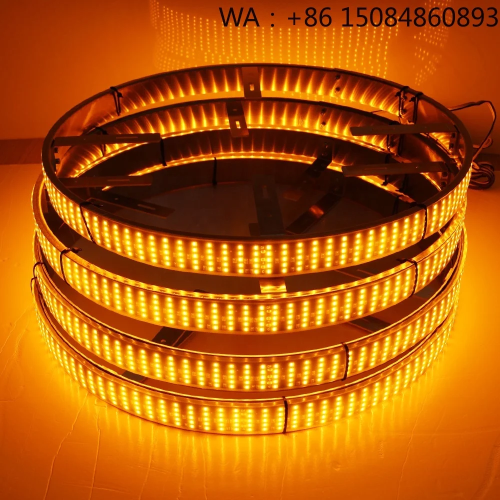 5 Row Switchback LED Wheel Light Amber White Turn Signal Lamp 12V Waterproof Rim Lighting For Offroad Truck ATV