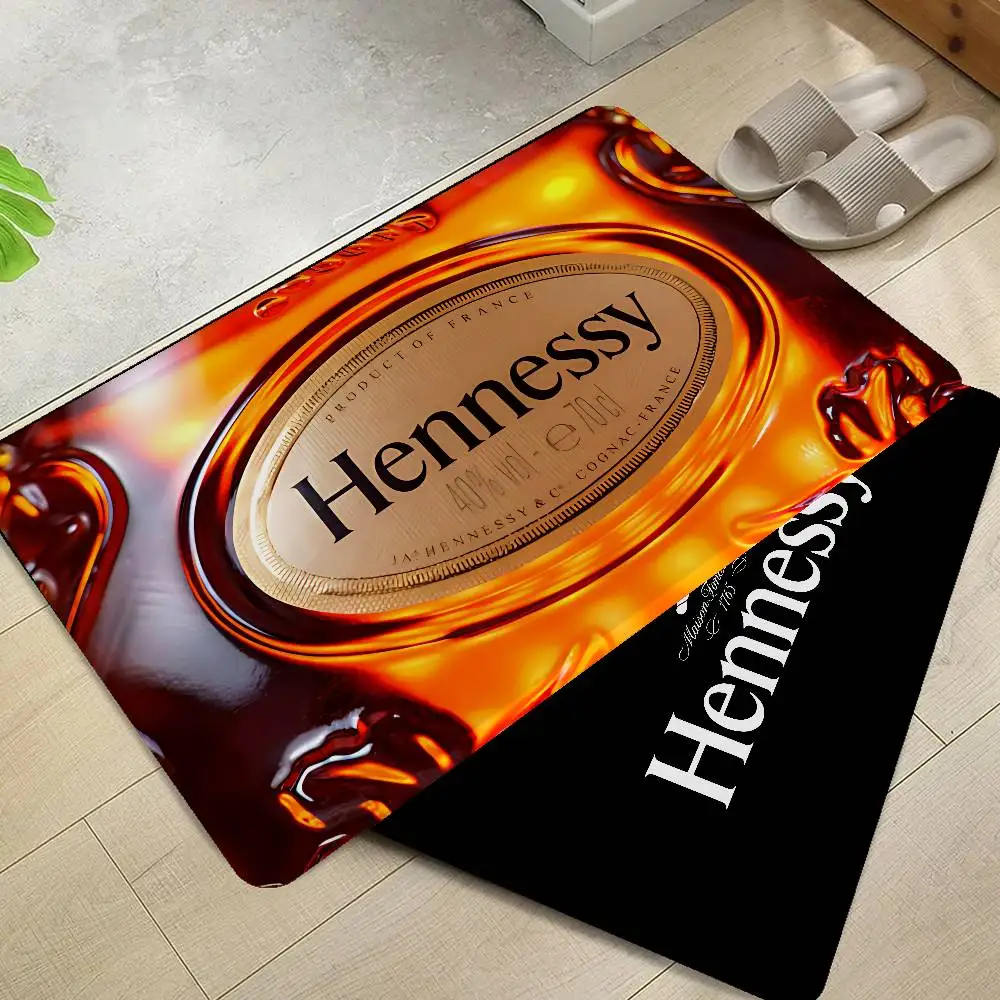 Alfombras de habitación H-Hennessy Brandy, alfombra retro de varios diseños para sala de estar y cocina, alfombra de bienvenida antideslizante