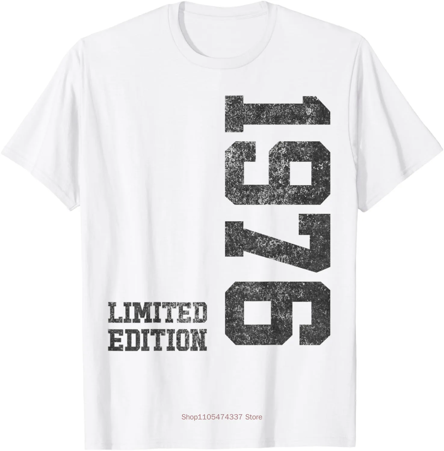 49th Birthday Gifts for Men Women 49 Years Old Vintage 1976 T-Shirt Graphic Custom Printed Short Sleeve Shirts Men Clothing view 3