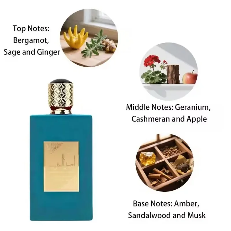 Latafa Arab Princess Perfume 100ml, Original Middle East Arab Fragrance, Unlock The Mysterious Charm and Unique Style