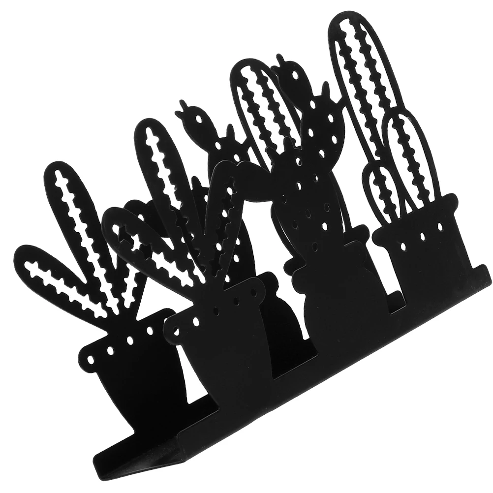 

Iron Cactus Towel Metal Napkin Holders Holder Metal Napkin Holders Black Vintage Table Kitchen Bar Cafe Restaurant