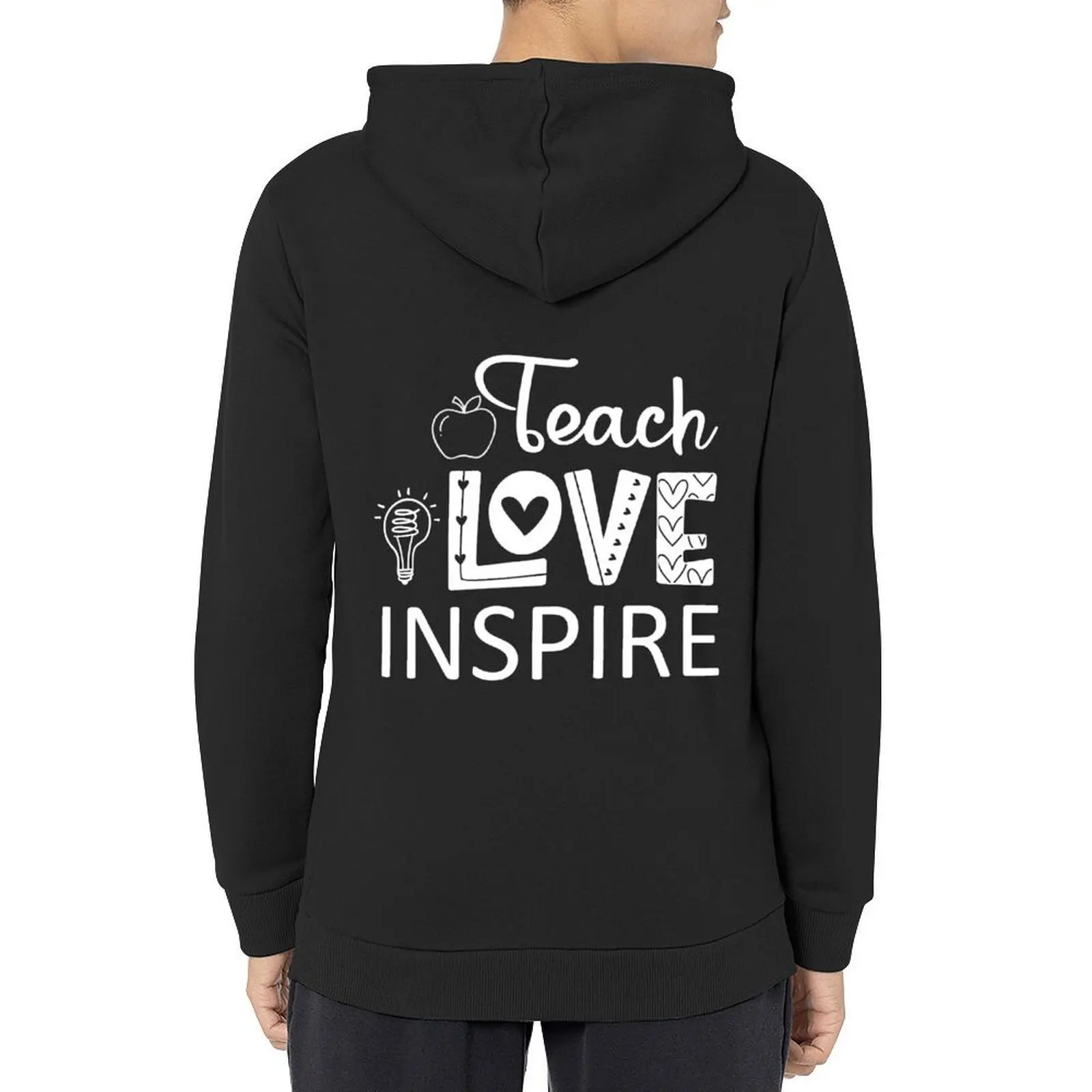 Teach Love Inspire Hoodie autumn clothes anime clothes men wear anime clothing graphic hoodies