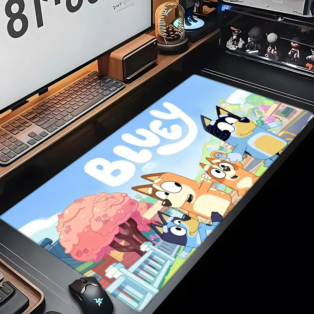 

MINISO-B-Blueys Bandit-Chillis Mouse Pad Gaming Mousepad Abstract Large 900x400x5mm MouseMat Gamer XXL Mause Carpet PC Desk