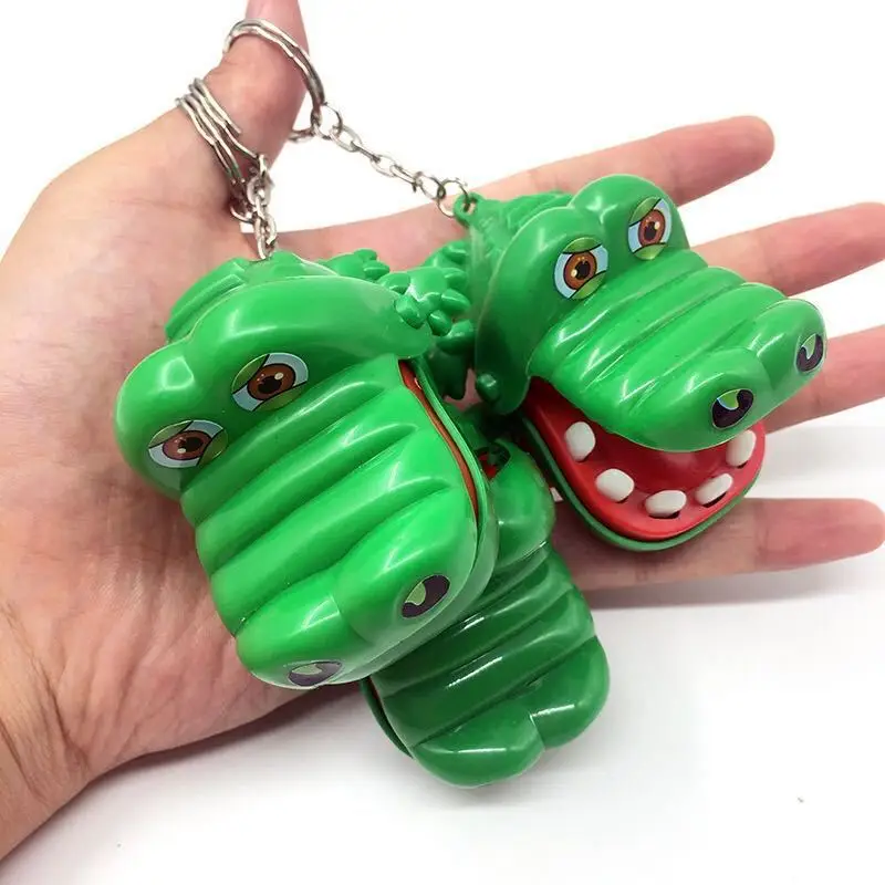 

3PCS Crocodile Teeth Toys Game For Kids Alligator Biting Finger Dentist Small Gifts Keychain Regalos Cumpleaños Niños