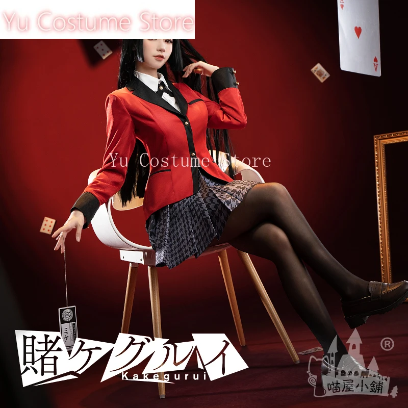 

Yu Anime!Kakegurui Jabami Yumeko Lovely School Uniform Cosplay Costume Halloween Carnival Party Outfit Women Casual Clothing