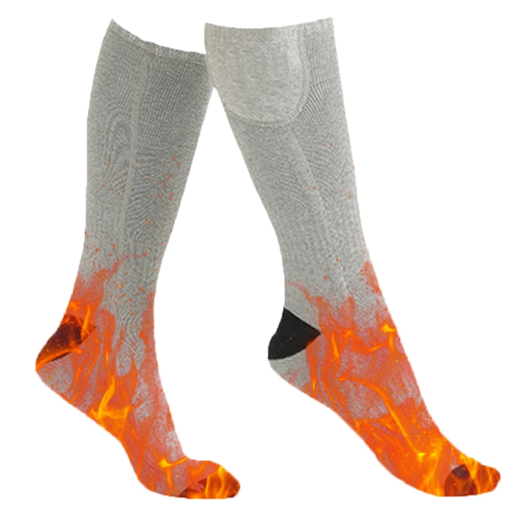 Electric Heating Socks Cold-Proof Winter Heating Socks Fast Heating Winter Warm Thermal Socks Washable for Outdoor Skiing Hiking