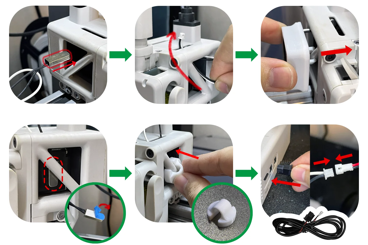 Für Bambu Lab A1/A1mini Extrusionsmotor-Kühlkit mit Auto-Start-Stopp-Funktion, Hocheffizienter & Geräuscharmer Lüfter – Detail 9