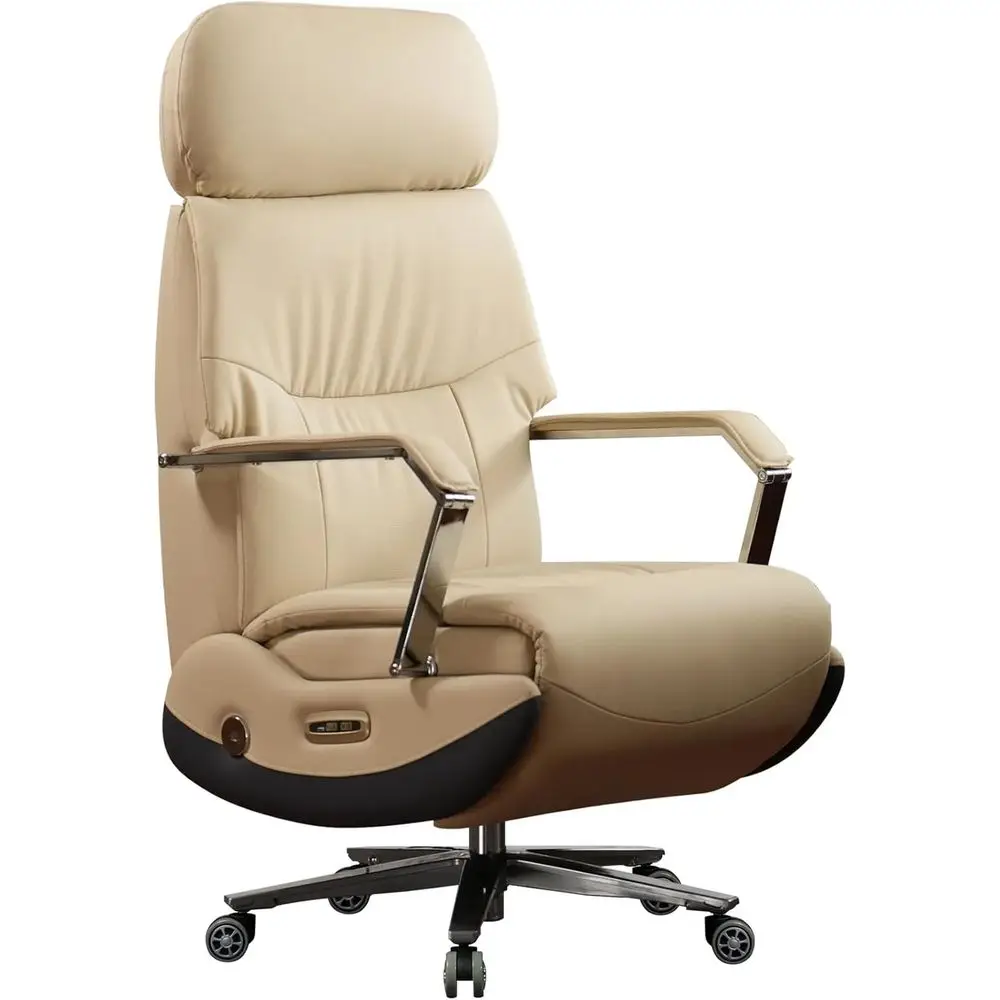 

Ergonomic Power Recliner with Leather, Heating, Ventilation, and Cooling for Home or Office