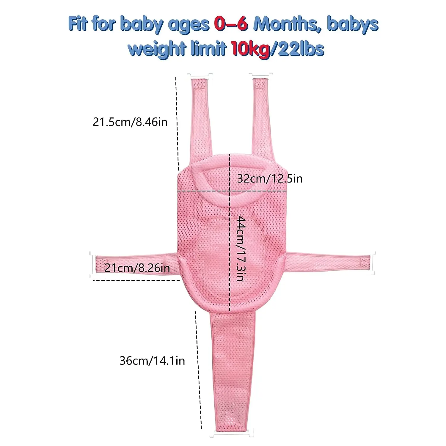 وسادة وسادة حمام الطفل، حصيرة حوض الاستحمام لحديثي الولادة، شبكة دعم حمام الرضع، وسادة حوض استحمام الطفل، مقعد حوض الاستحمام العائم غير القابل للانزلاق