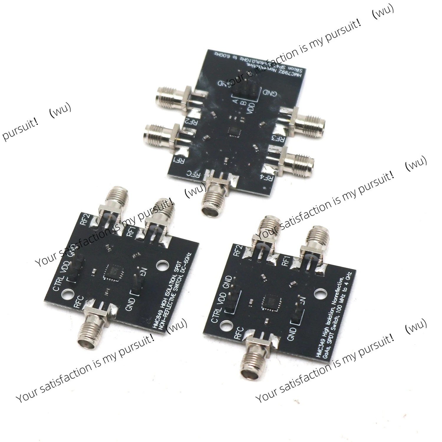 Suitable for SP4T RF switch HMC349 HMC849 HMC7992 100MHz~ 6GHz module, for wireless signal switching test equipment ATE system