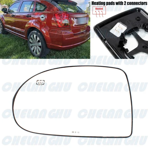 Левое боковое зеркало заднего вида с подогревом для Dodge Caliber/JEEP COMPASS 2007 2008 2009 2010 2011 2012, автомобильные аксессуары