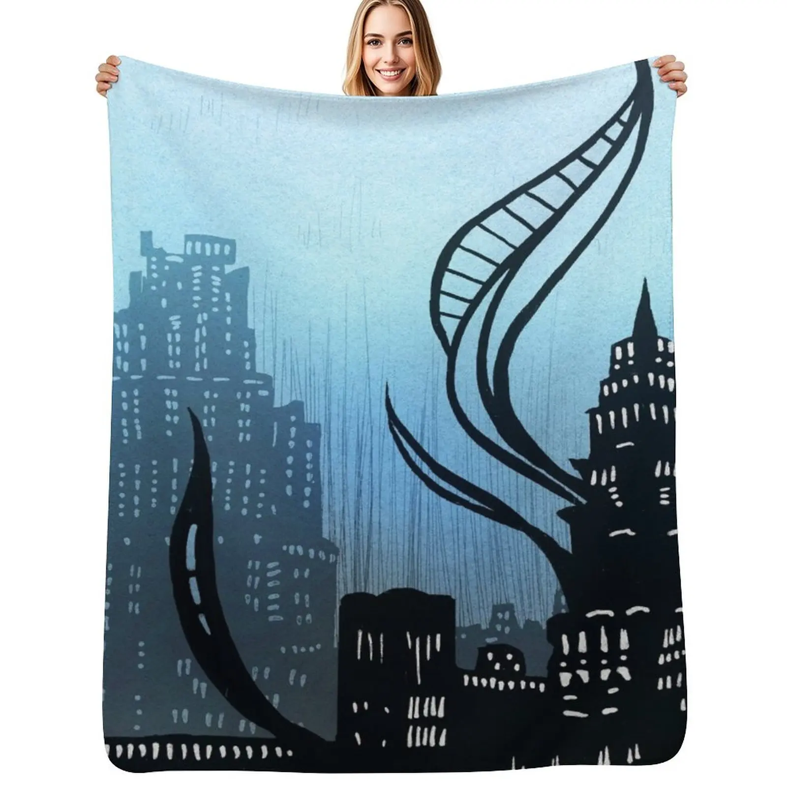 

Amaurot - Inktober Throw Blanket Flannels Blankets For Baby christmas gifts warm winter Blankets