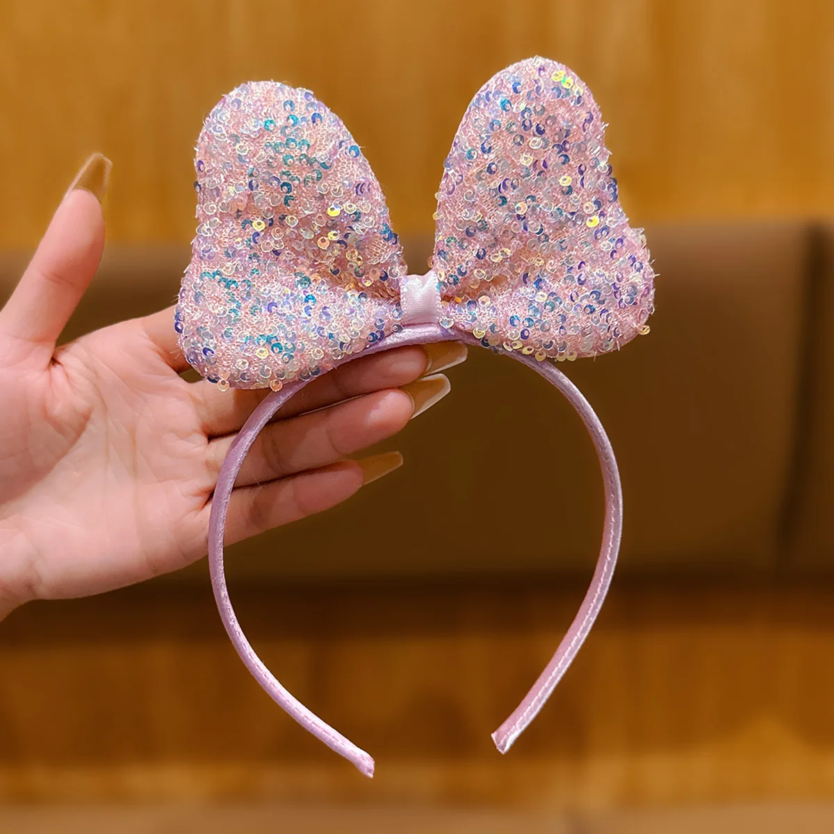 1 헤어 액세서리로 데일리하게 사용하기 좋은 한국식 입체적인 큰 리본 머리띠