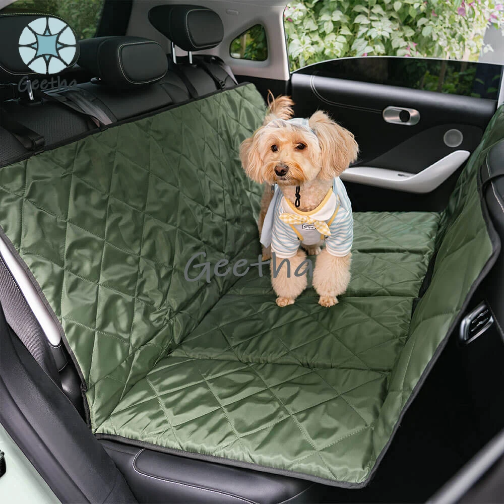 

Travel Portable & Waterproof Folding Dog Car Back Cover Seat Bed Anti-Slip Extended Pet Mat for Car SUV Truck Dog Products