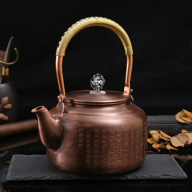 

Copper teapot thickened old style kettle