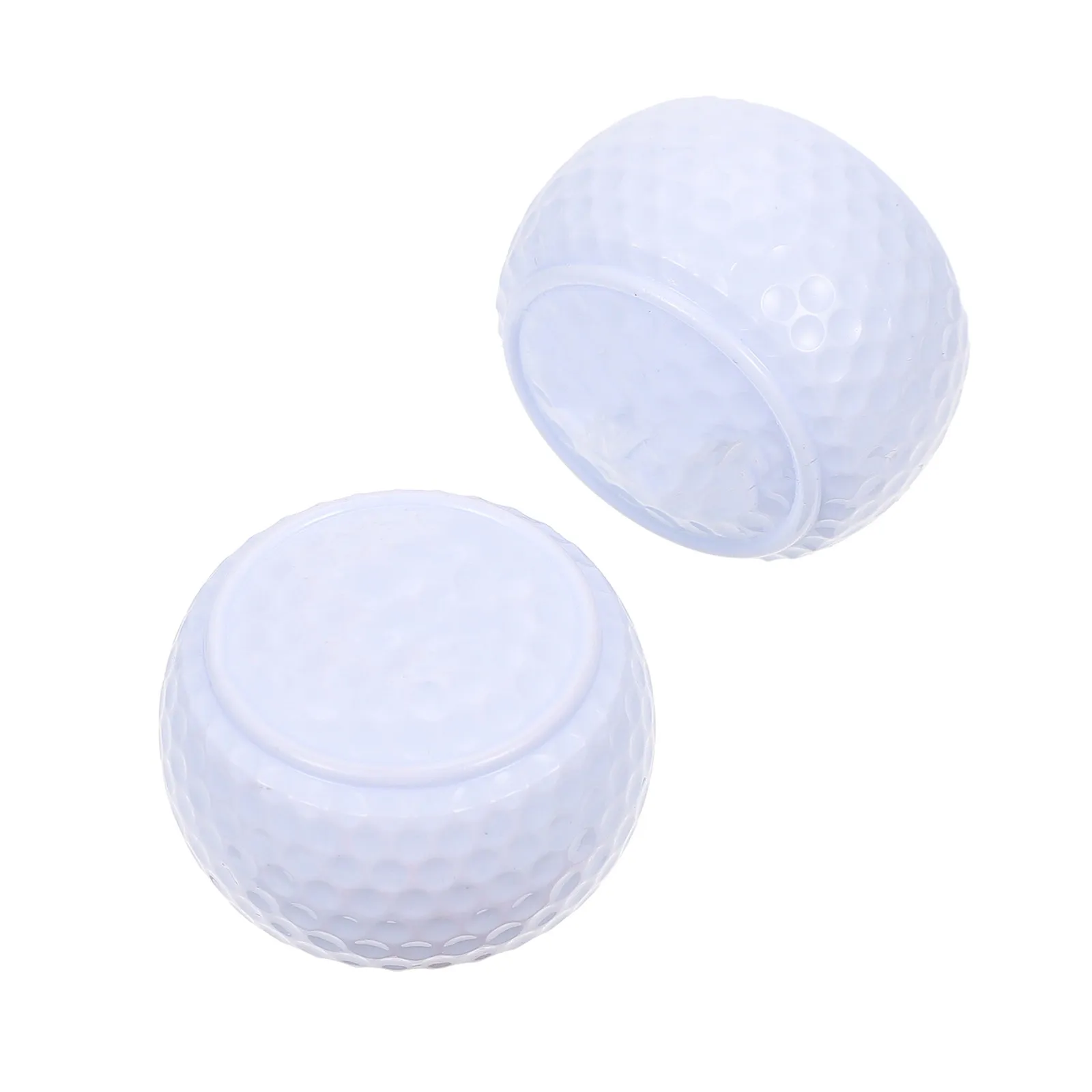 

2Pcs Flat Shape Golfing Balls High Quality Synthetic Rubber Indoor Outdoor Practicing Training Supplies Golfing Balls