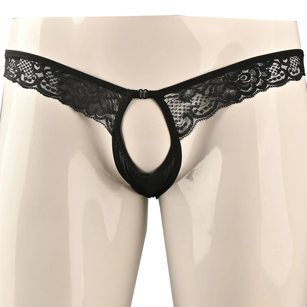 For Men For Night Mesh Hollow Pouch G-string Briefs Night Nightwear Polyester Print Pattern Brand New Low Waist