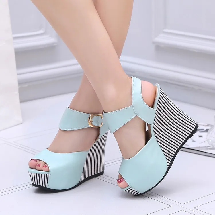 Big Size 11 12 13 14 wedges shoes for women sandals women shoes woman ladies summer Fish mouth slope heel sandals