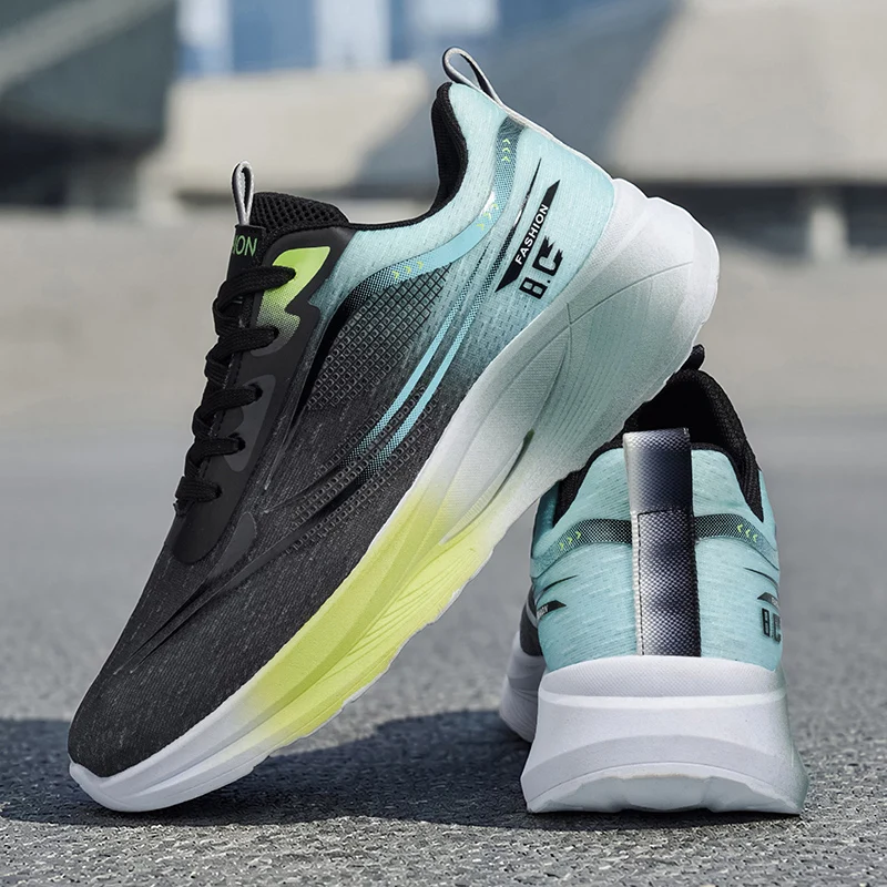 Men's Shoes 2026 Summer New Sports Shoes, Men's Running Shoes, Breathable Mesh, Student Shock Absorption