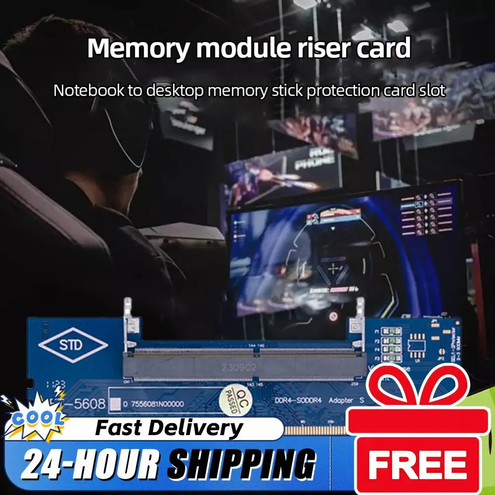 1-10PCS Laptop To Desktop SO-DIMM To PC DIMM Card DDR3 DDR4 DDR5 Memory RAM Memory Adapter Gaming Laptop RAM Connector Card