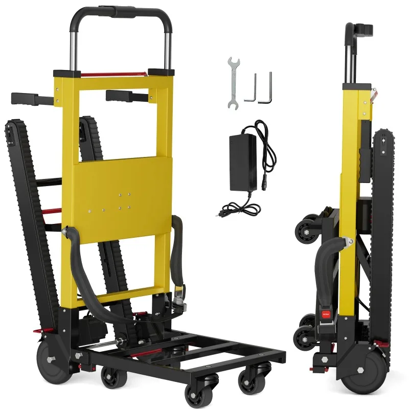 Electric Stair Climbing Dolly Electric Stair Climbing Hand Truck 485lb Max Load Capacity 3 Mode Folding Stair Climber Hand TrucK