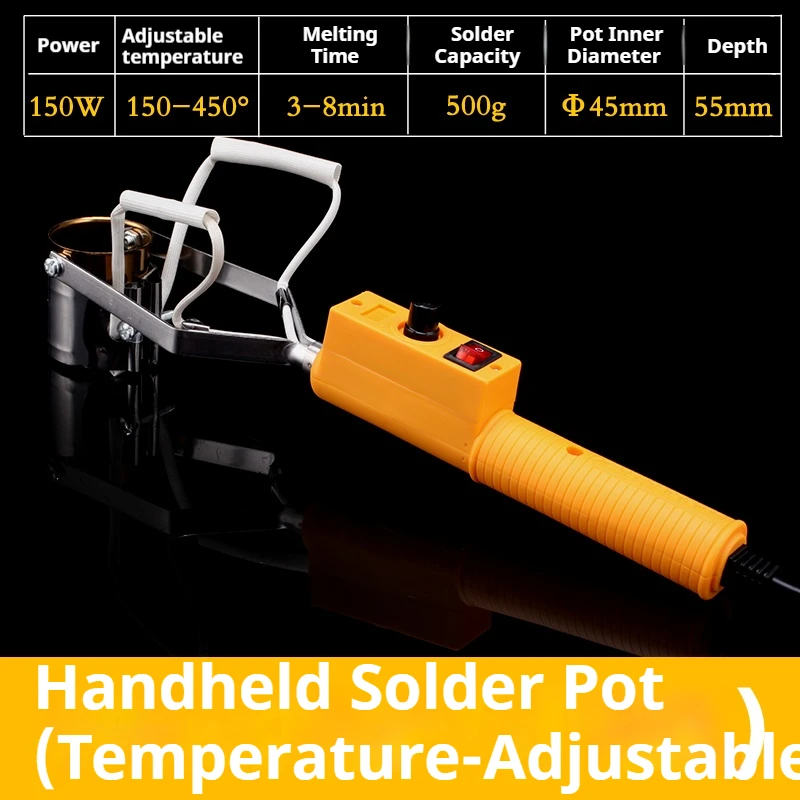 Portable table tin melting furnace adjustable temperature environmental protection titanium plating 300W tin strip furnace