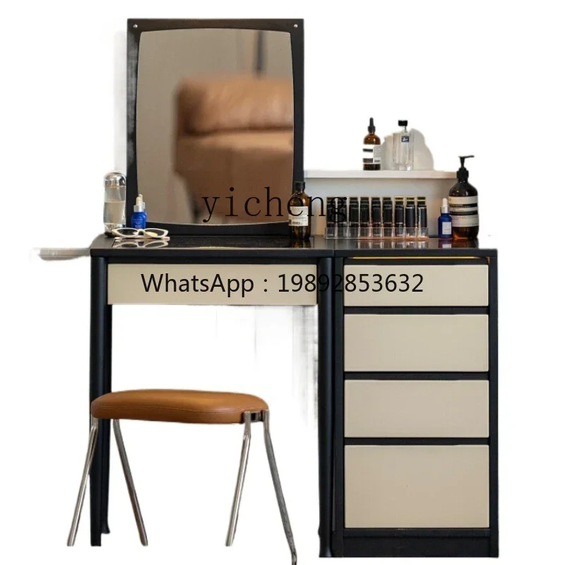 dresser bedroom chest integrated simple modern makeup table small solid wood makeup table