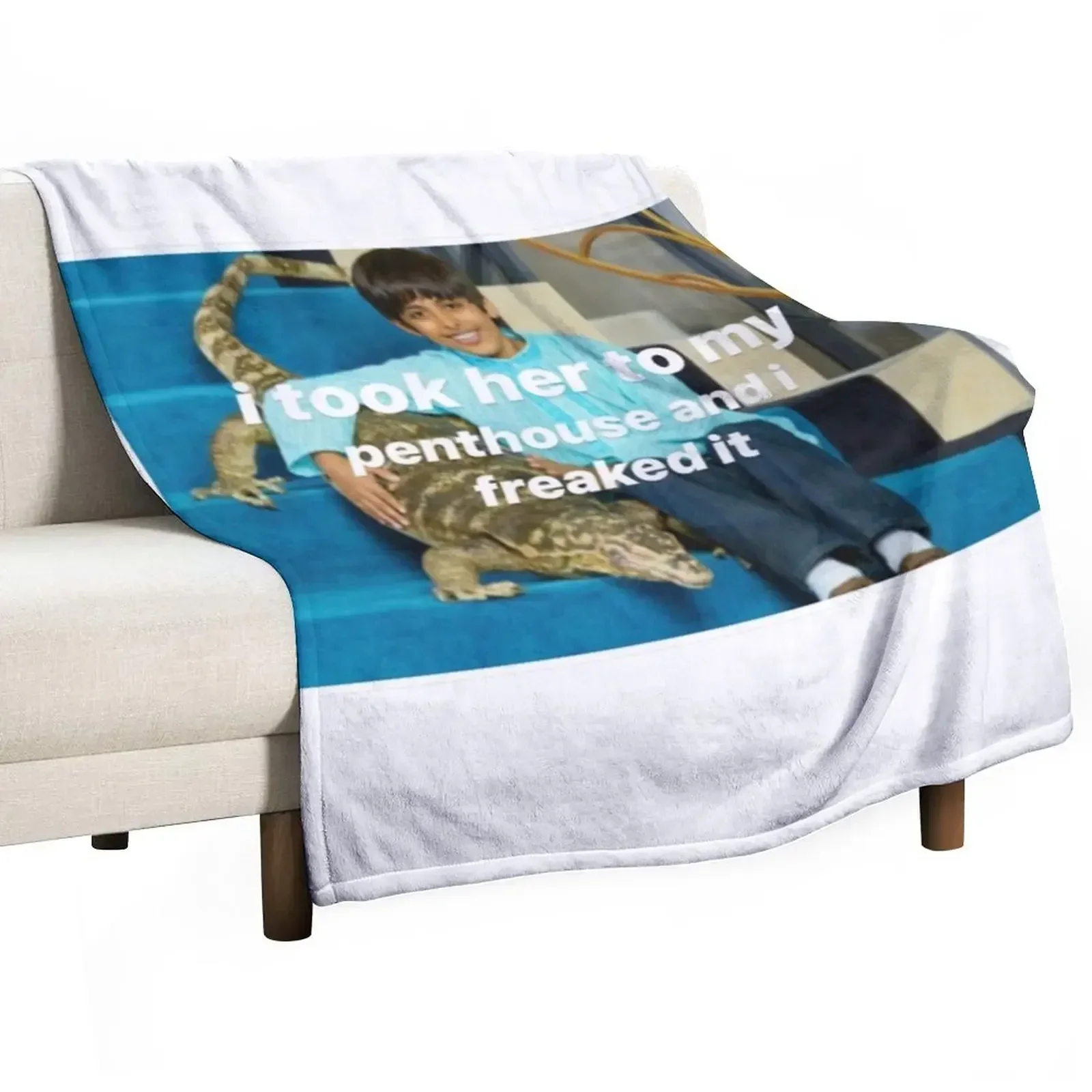 Ravi Freaked it Throw Blanket Flannels Flannel Sleeping Bag Summer Beddings Blankets