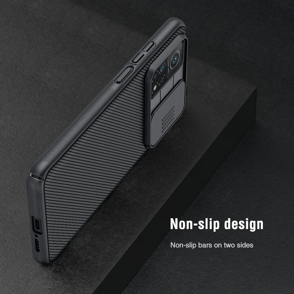 Dla Xiaomi 11 Lite NE/Mi 10 Pro/10T/Poco X3 NFC/X3 Pro/Civi 1S Nillkin CamShield Case etui na telefon etui ochronne PC tylna obudowa