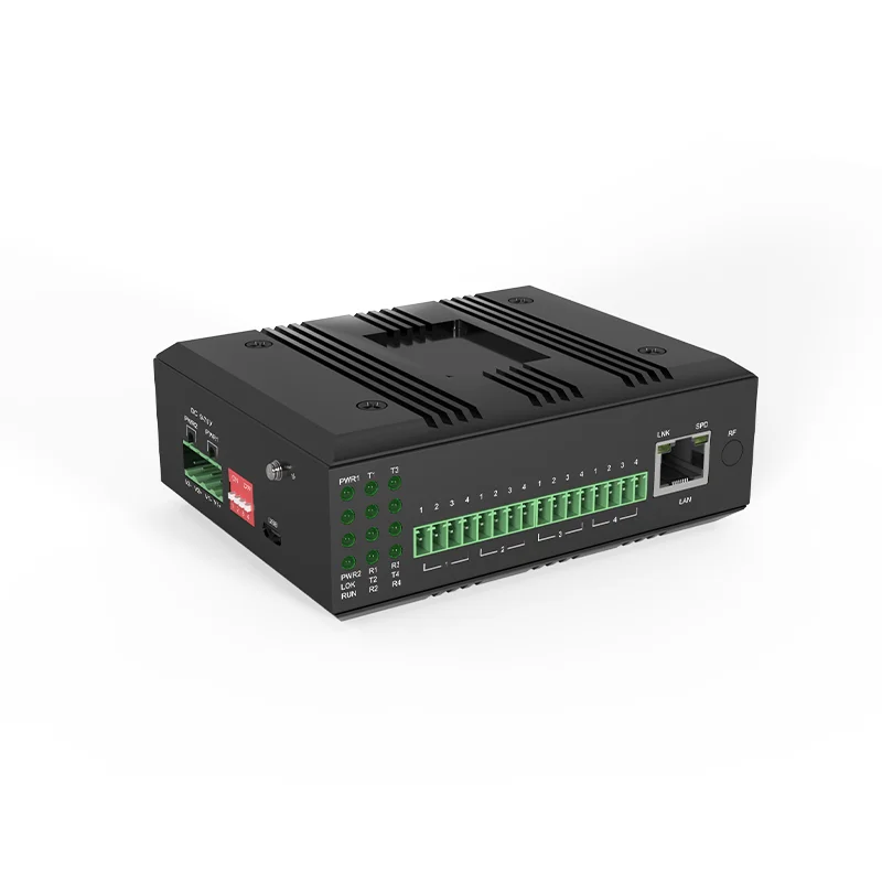 Din Rail 1-8 Channel Channel Dry Contact to Ethernet Converter DI/DO/AI/AO